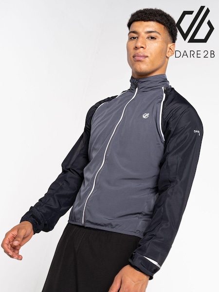 Dare 2b Mens Grey Oxidate Lightweight Windshell Jacket (AK2186) | 484 LEI