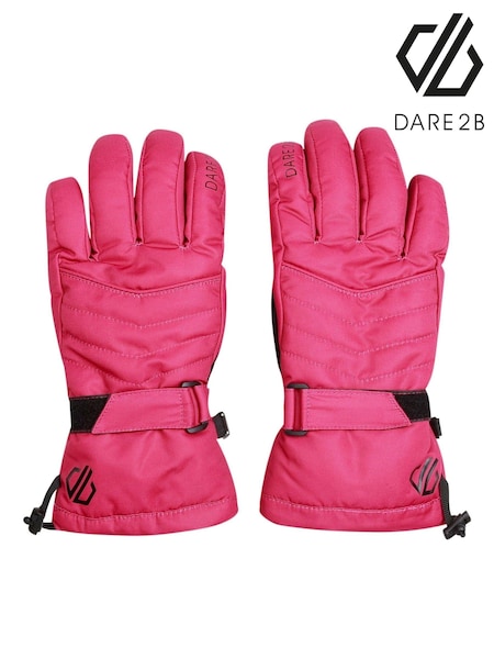 Dare 2b Womens Pink Acute Waterproof Ski Gloves (AK2293) | kr530