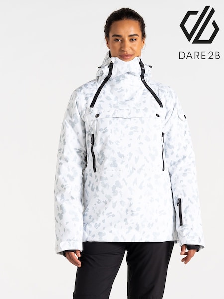 Dare 2b Womens Slide Out Overhead White Ski Jacket (AK2298) | €185
