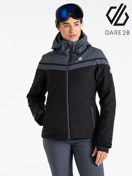 Dare 2b Womens Flurry Ski Black Jacket (AK2302) | ₪563