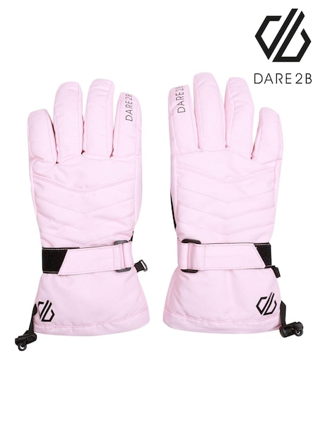 Dare 2b Womens Pink Acute Waterproof Ski Gloves (AK2324) | €35