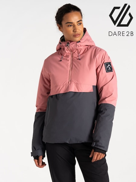 Dare 2b Womens Pink Snowburst Overhead Ski Jacket (AK2329) | €150