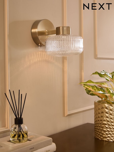 Brass Lexington Rechargeable Battery Operated Wall Light (AK2373) | €66