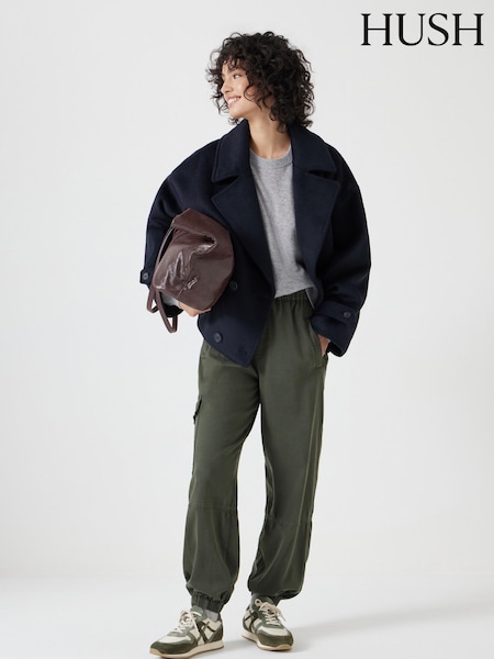 Verde - Hush Ava Washed Cargo Trousers (AK2541) | 127 €
