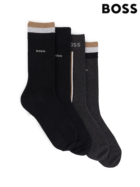 BOSS Cotton Blend Socks 4 Pack In A Regular Fit (AK2827) | €46