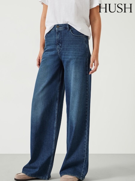 Hush Blue Nessa Wide Leg Jeans (AK2843) | ₪453