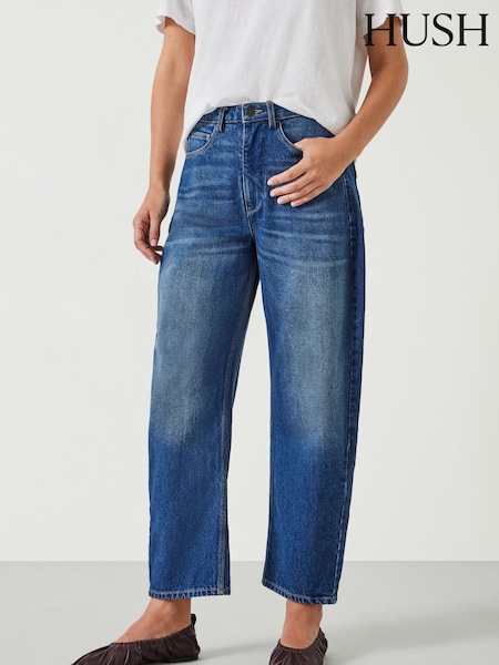 Hush Blue Cordelia Barrel Leg Jeans (AK2844) | €128