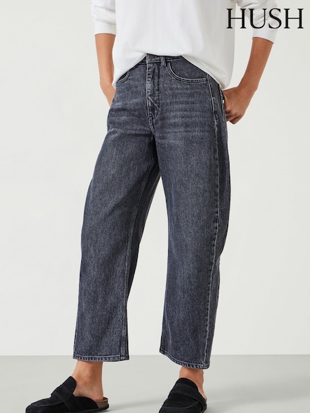 Hush Grey Cordelia Barrel Leg Jeans (AK2846) | €119