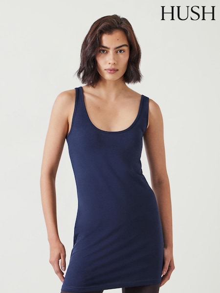 Hush Blue Marcy Long Line Tank (AK2955) | ₪151