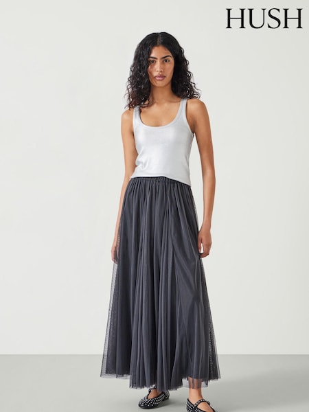 אפור - Hush Millie Godet Skirt (AK2964) | ‏578‏₪