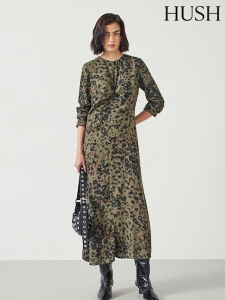 Hush Animal Print Myrah Midi Dress (AK2994) | €77