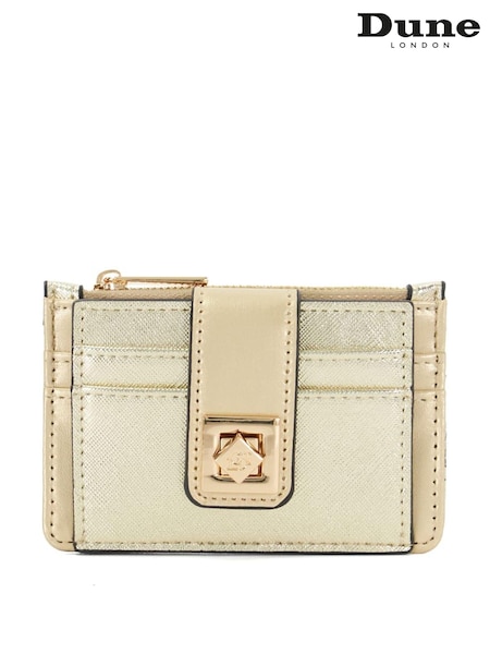 Dune London Gold Karra Turn Lock Card Holder Wallet (AK3111) | $51