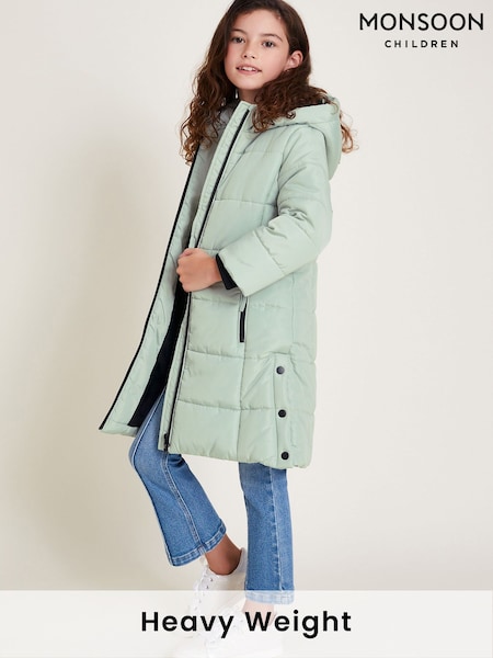 Monsoon Hooded Longline Puffer Coat (AK3176) | €71 - €82