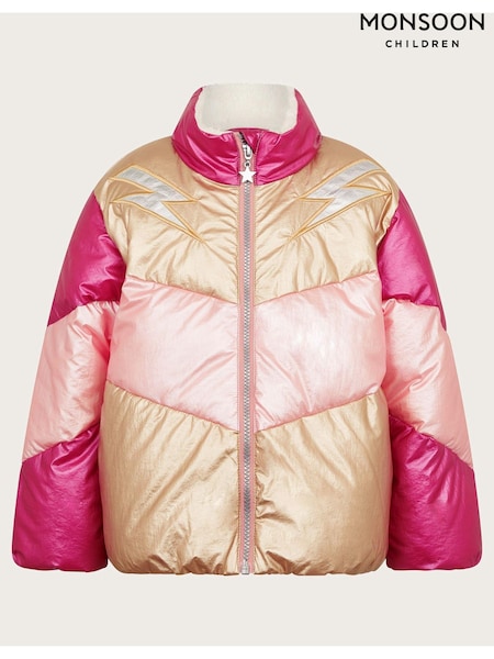 Monsoon Colourblock Metallic Puffer Jacket (AK3207) | 229 LEI - 271 LEI