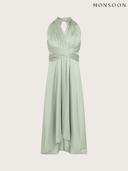 Monsoon Green Tia Twist Prom Dress (AK3238) | €82