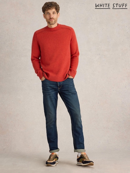 White Stuff Lambswool Mock Neck Jumper (AK3268) | 275 LEI