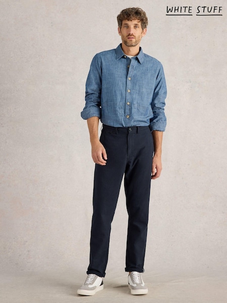 White Stuff 100% Cotton Pinstripe Chino Trousers (AK3272) | 256 LEI