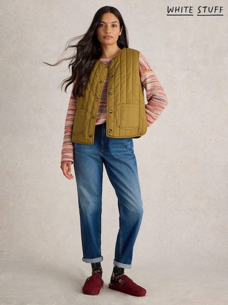 White Stuff 100% Organic cotton Emma Quilted Gilet (AK3282) | €64