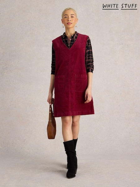 White Stuff Maple Cord Pinny Dress (AK3291) | 322 LEI