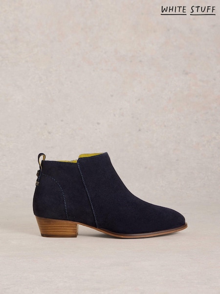 White Stuff Blue Willow Suede Ankle Boots (AK3321) | AED437