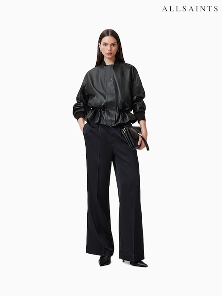 Allsaints Sofi Leather Bomber Jacket (AK3372) | ‏2,007‏₪