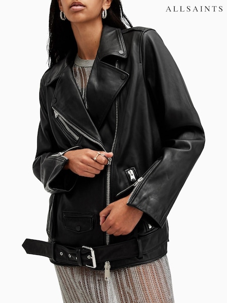 AllSaints Black Billie Biker Jacket (AK3388) | 26,375 UAH