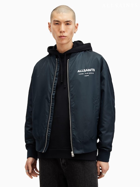 AllSaints Blue Underground Relaxed Fit Bomber Jacket (AK3391) | €330