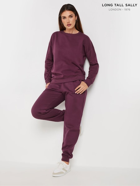 Long Tall Sally Red Cuffed Joggers (AK3408) | €30