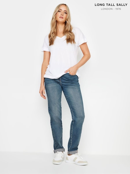 Long Tall Sally Blue Boyfriend Jeans (AK3450) | €52