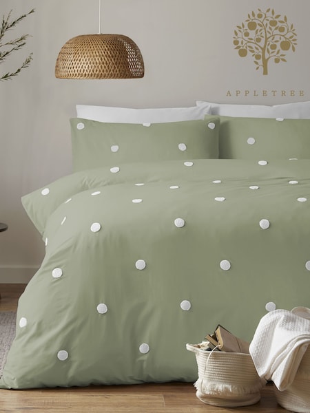 Appletree Dot Garden 100% Pure Cotton Duvet Cover and Pillowcase Set (AK3533) | €55 - €87