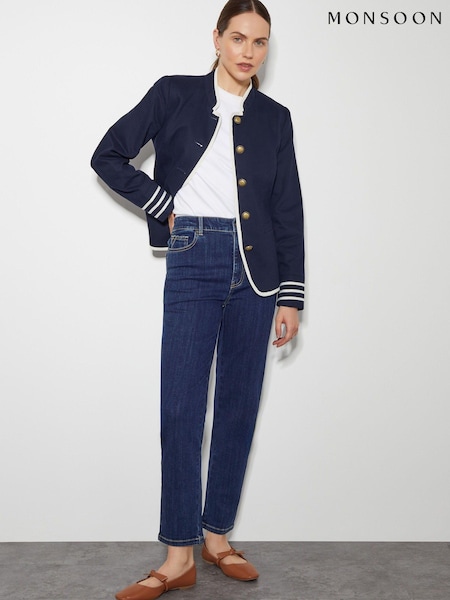 Monsoon Mali Military 100% Cotton Blazer (AK3568) | €83