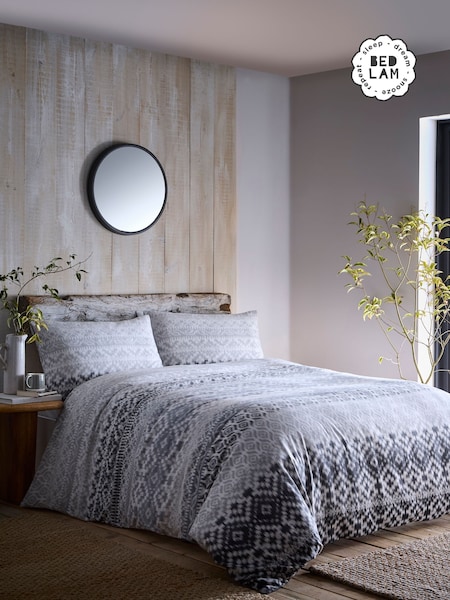 Bedlam Grey Game Glow in the Dark 100% Cotton Duvet Cover Set (AK3658) | $50 - $93