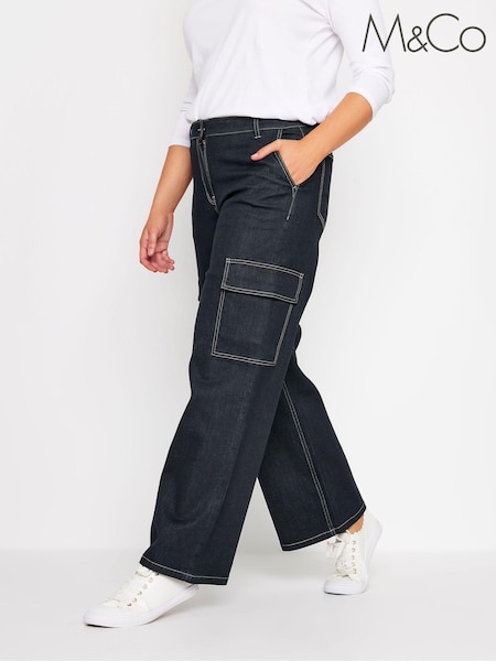 M&Co Blue Cargo Jeans (AK3712) | €60