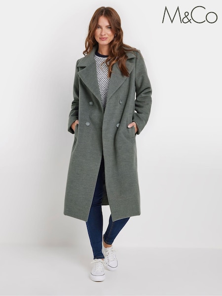M&Co Grey Tailored Coat (AK3716) | €102