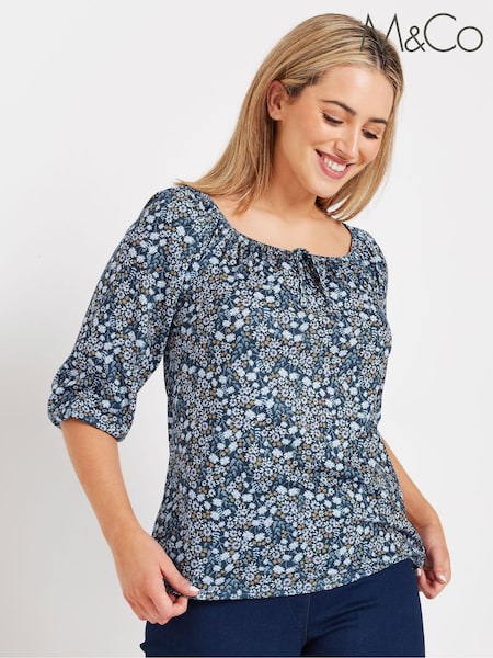 M&Co Ditsy Keyhole Front Top (AK3724) | 40 €