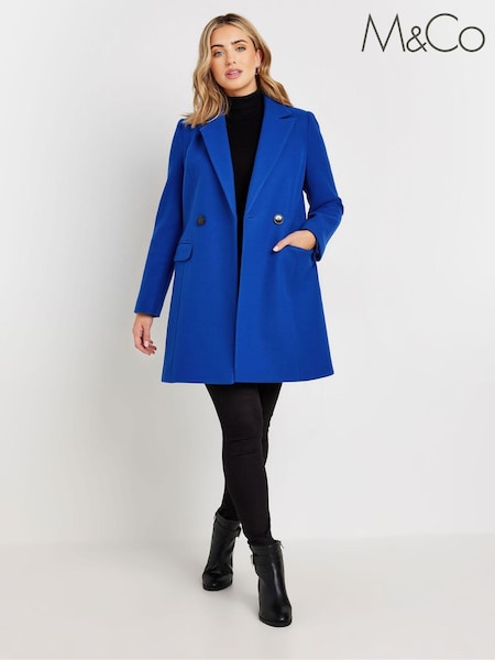 M&Co Blue Tailored Coat (AK3750) | €86