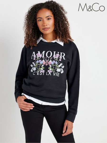 M&Co Flower Print Sweatshirt (AK3814) | 142 LEI