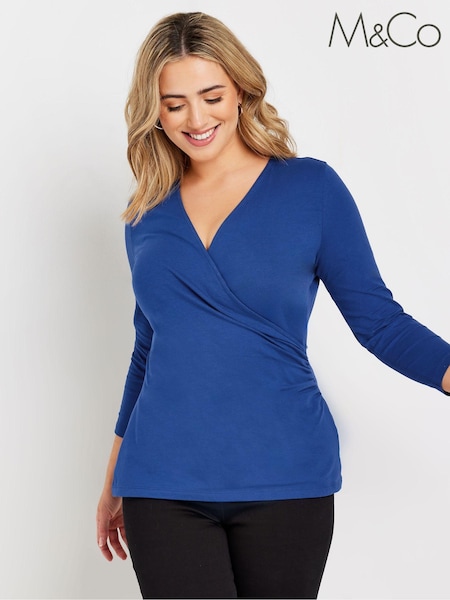 Sininen - M&Co 3/4 -hihapusero (AK3829) | €33