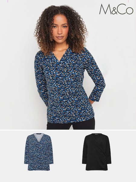 M&Co Wrap Tops 2 Pack (AK3832) | 198 LEI
