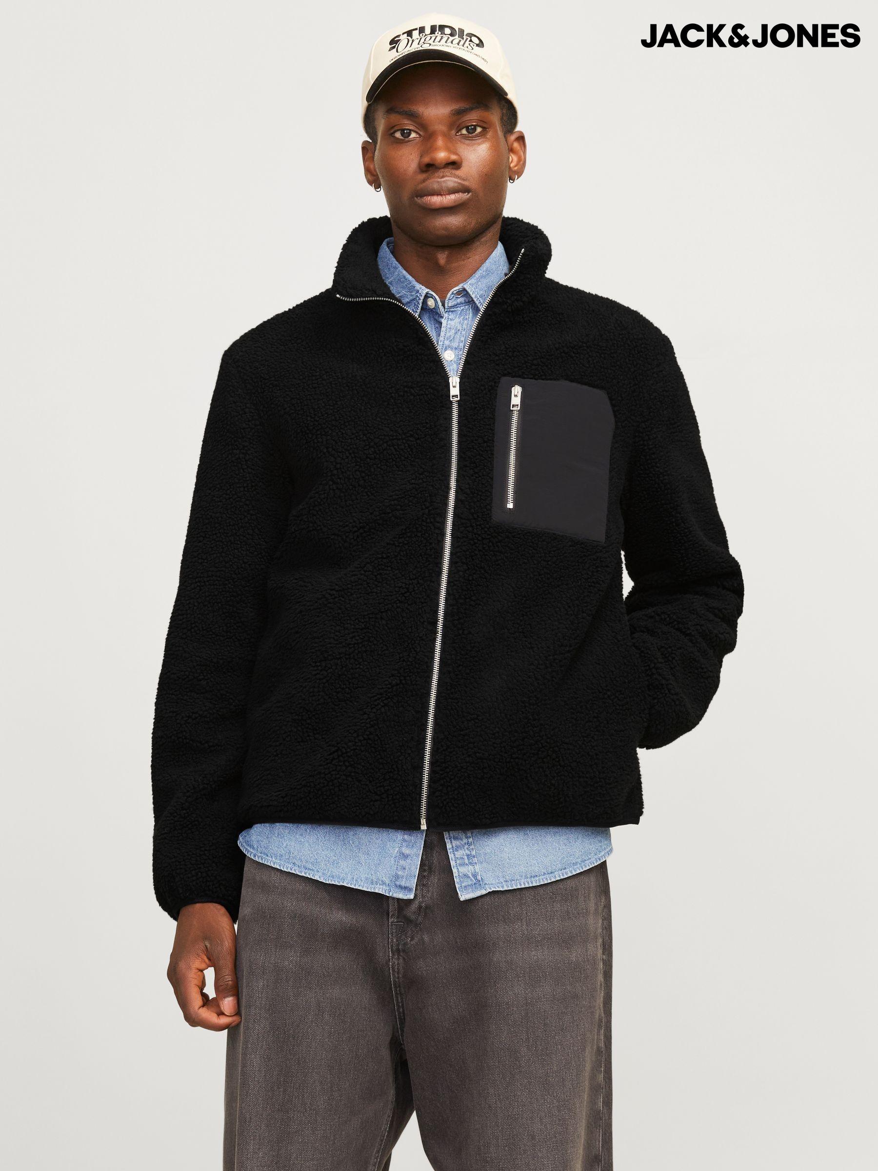 Men s Jackets Jack Jones Teddy Borg Plain Brandedfashion Next Luxembourg