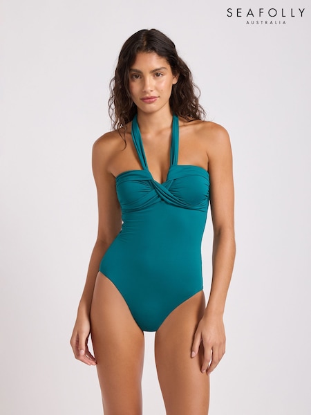 Green - Seafolly S.collective Halter Bandeau