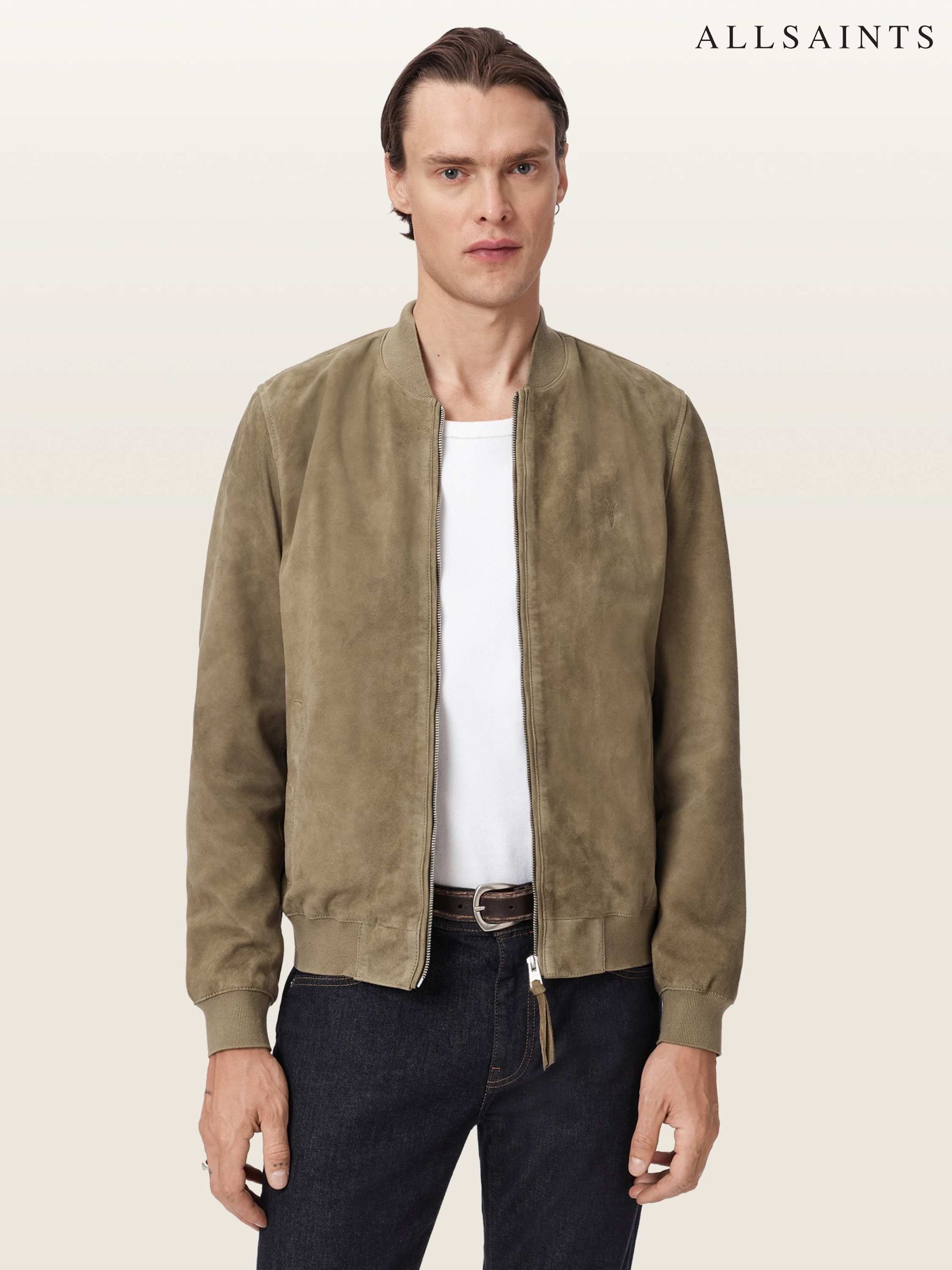 Buy Men's Jackets Green Leather Oversize Online | Next Romania