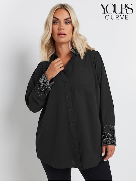 Musta - Yours Curve Diamante Trickle Sleeve Paidat (AK4048) | €46