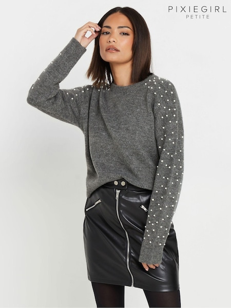 PixieGirl Petite Grey Pearl Jumper (AK4066) | €50