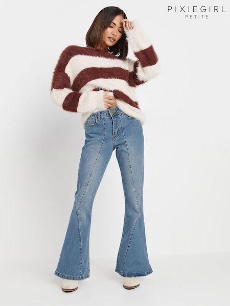 PixieGirl Petite Twisted Seam Kick Flare Jeans (AK4086) | 2 343 грн