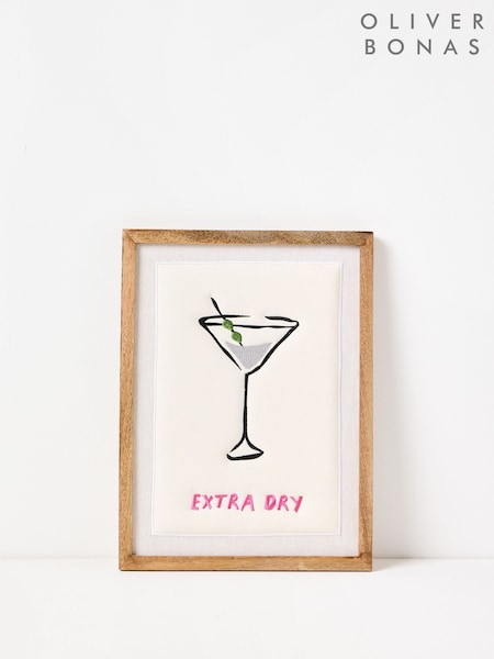 Oliver Bonas Multi Extra Dry Embroidered Framed Wall Art (AK4151) | €54
