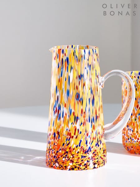 Oliver Bonas Multi Fiesta Glass Confetti Serving Jug (AK4167) | €40