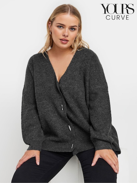 siva - Yours Curve Button Through Cardigan (AK4245) | € 45
