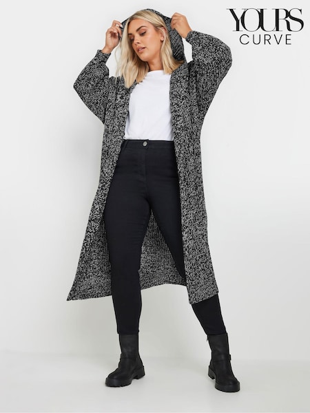 Yours Curve Hooded Longline Cardigan (AK4254) | € 45