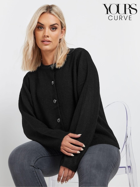 črna - Yours Curve Button Through Cardigan (AK4260) | € 41